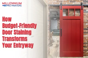 How Budget-Friendly Door Staining Transforms Your Entryway